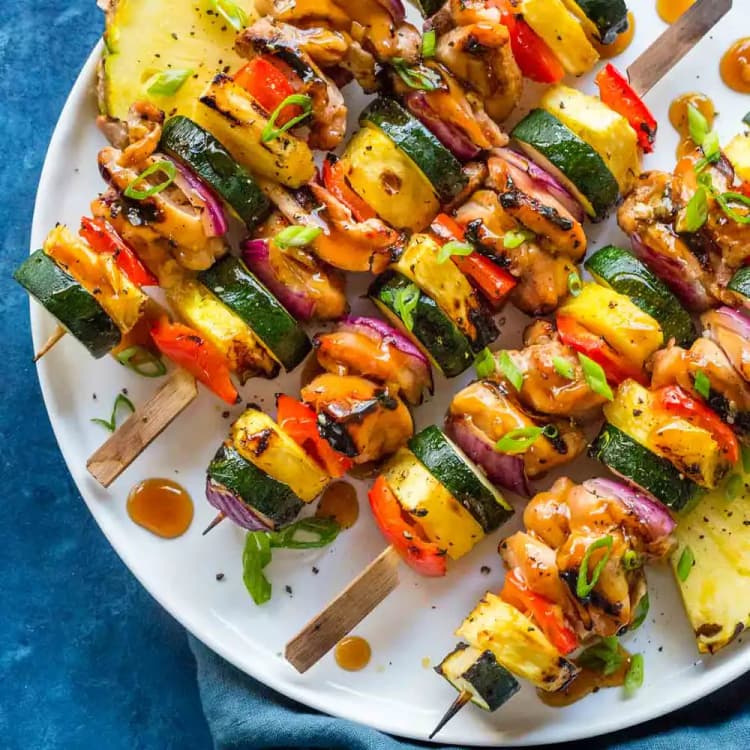 Hawaiian Chicken Skewers